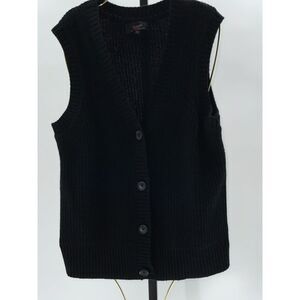 Quince Black Knit Vest